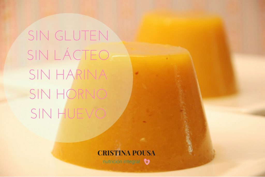 flan de melocoton